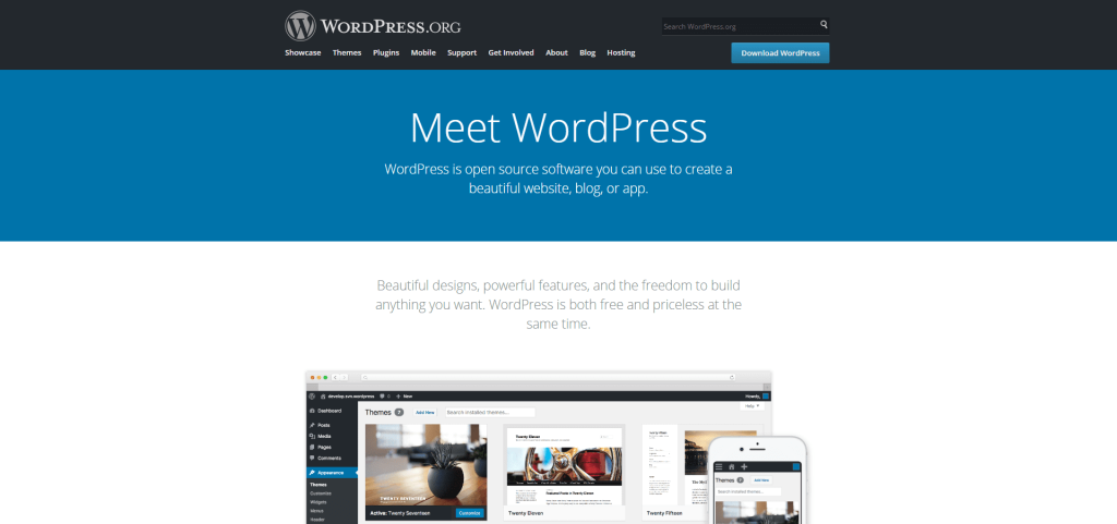 Wordpress org login screen