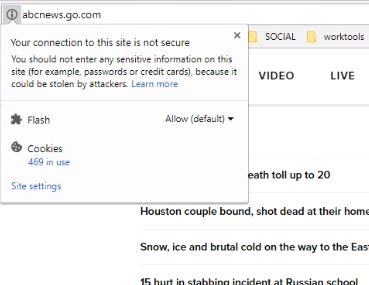 ABC news is not a secure site