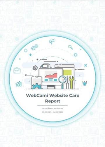 webcami care plan report cover