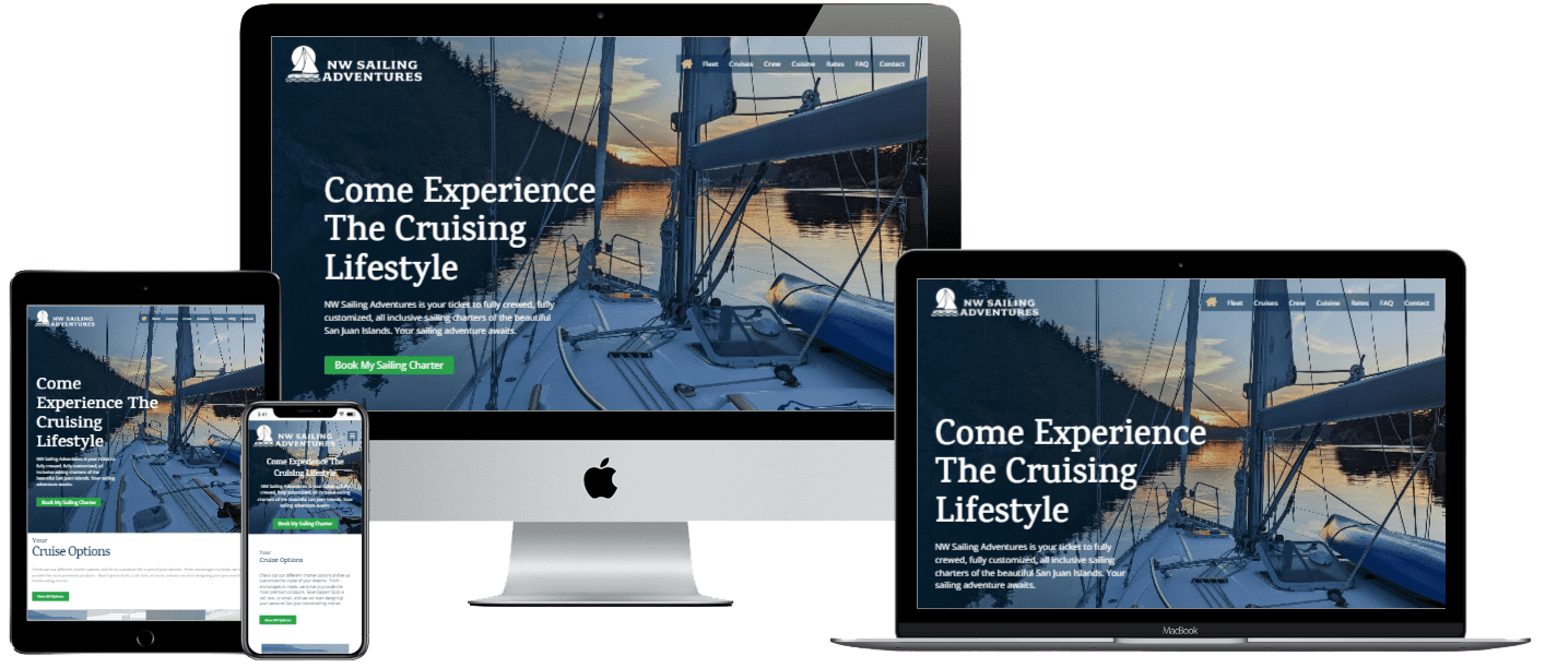 Responsive View of NWSailing.com