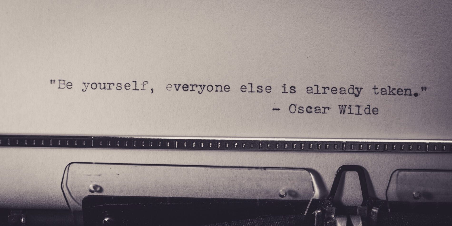 An old typewriter featuring a quote and perfectly suitable for use on the WebCami website copy.