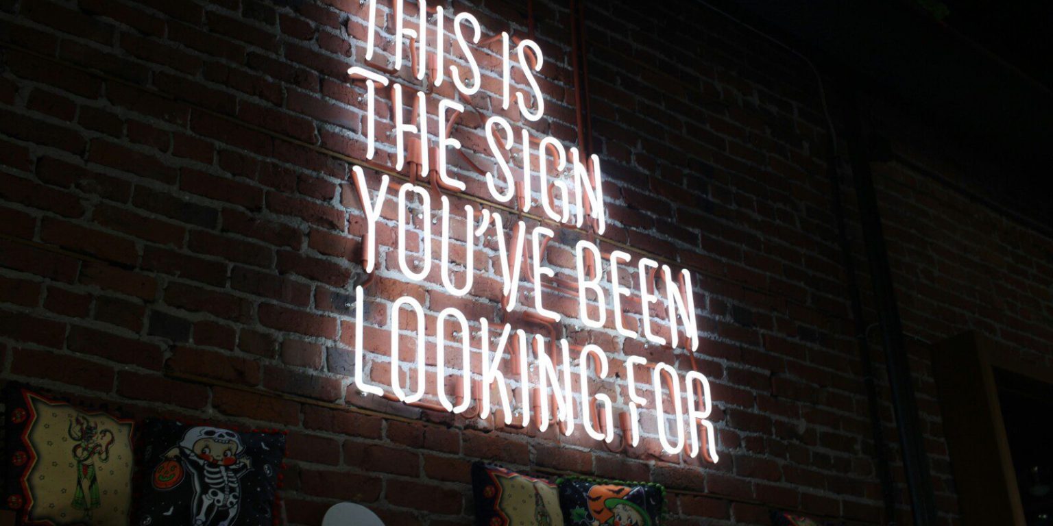 This is the sign you've been waiting for. SEO.