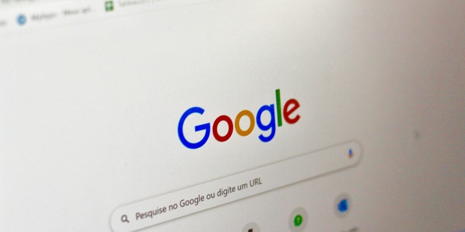 computer screen showing google search