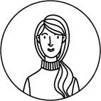 A woman's face in a circle with WordPress Care Plans.